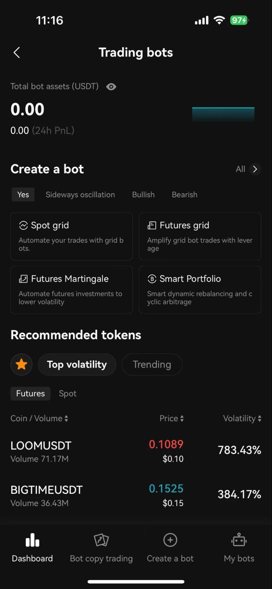 Bitget英文主界面